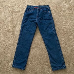 NEW Wrangler 34/34 fleece lined jeans